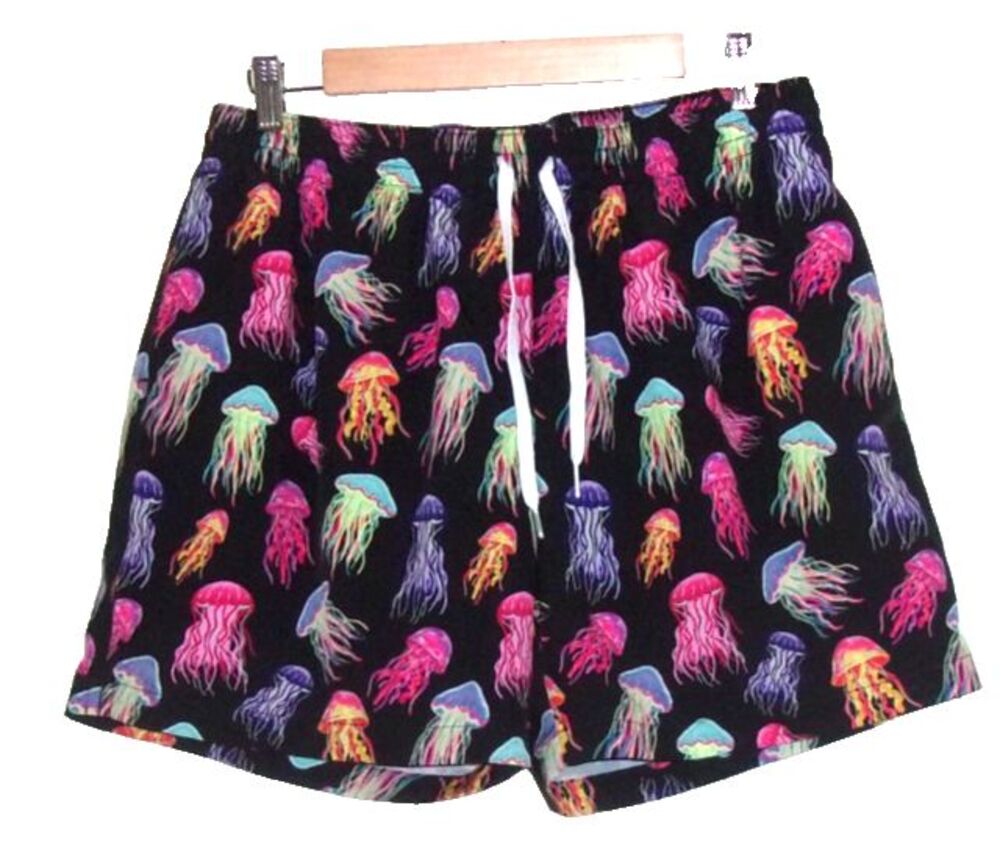 Chubbies Don't Be Jellies Jellyfish Swim Trunks Sz. XL Colorful Mesh Lining